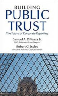 Building public trust : the future of corporate reporting