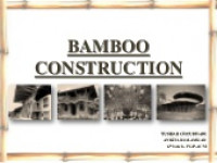 Traditional and innovative joints in bamboo construction